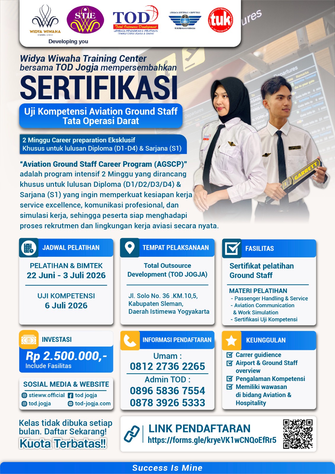 PROGRAM SERTIFIKASI AVIATION GROUND STAFF – TATA OPERASI DARAT