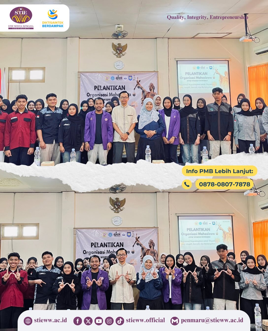STIE Widya Wiwaha Resmi Melantik Pengurus Organisasi Mahasiswa Tahun 2026
