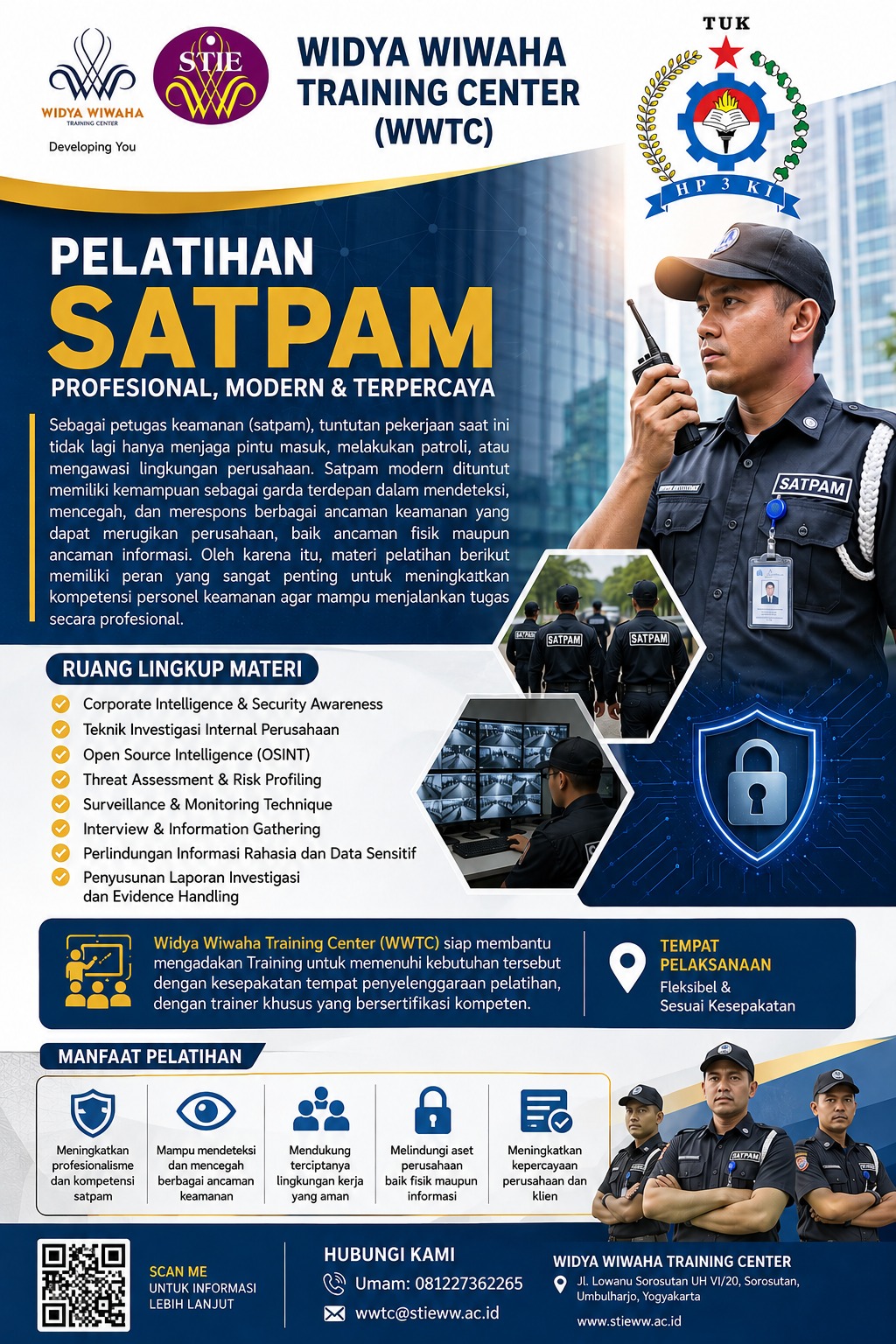 WWTC STIE Widya Wiwaha Hadirkan Pelatihan Satpam untuk Tingkatkan Profesionalisme Personel Keamanan